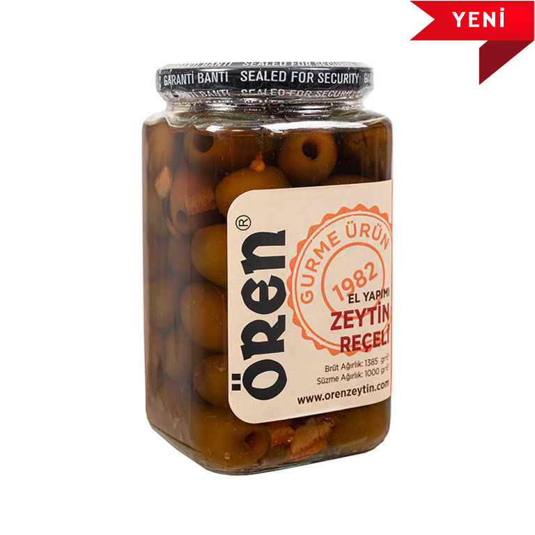 El Yapımı Zeytin Reçeli 850 cc Cam Kavanoz