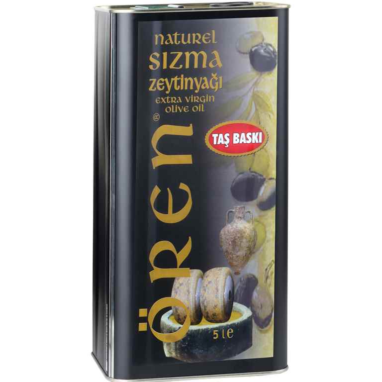 Taş Baskı Natürel Sızma Zeytinyağı 5 Lt - 1