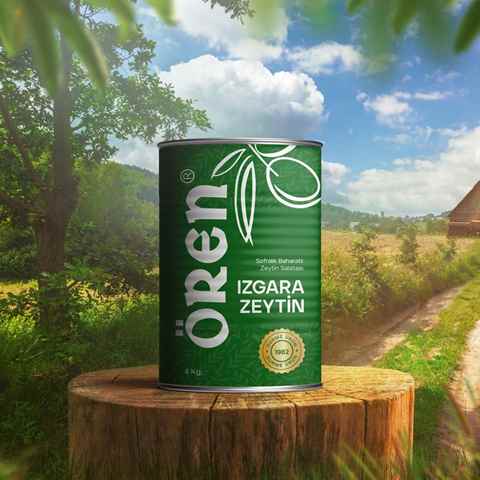 4 KG IZGARA ZEYTİN DOZE TENEKE EASY-OPEN KAPAKLI