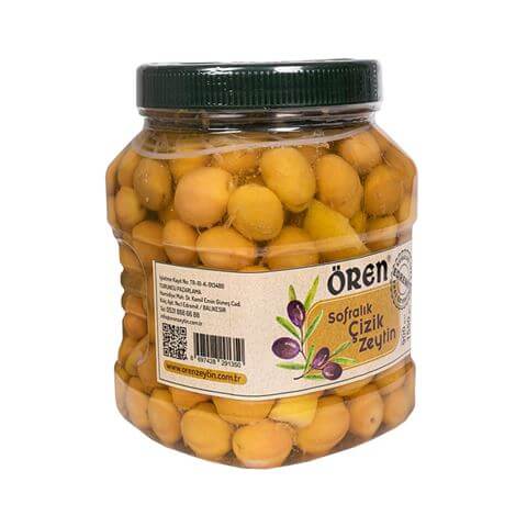 Edremit Yeşil Çizik Zeytin 1 Kg