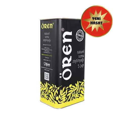 Yeni Hasat Soğuk Sıkım Natürel Sızma Zeytinyağı 5 Lt